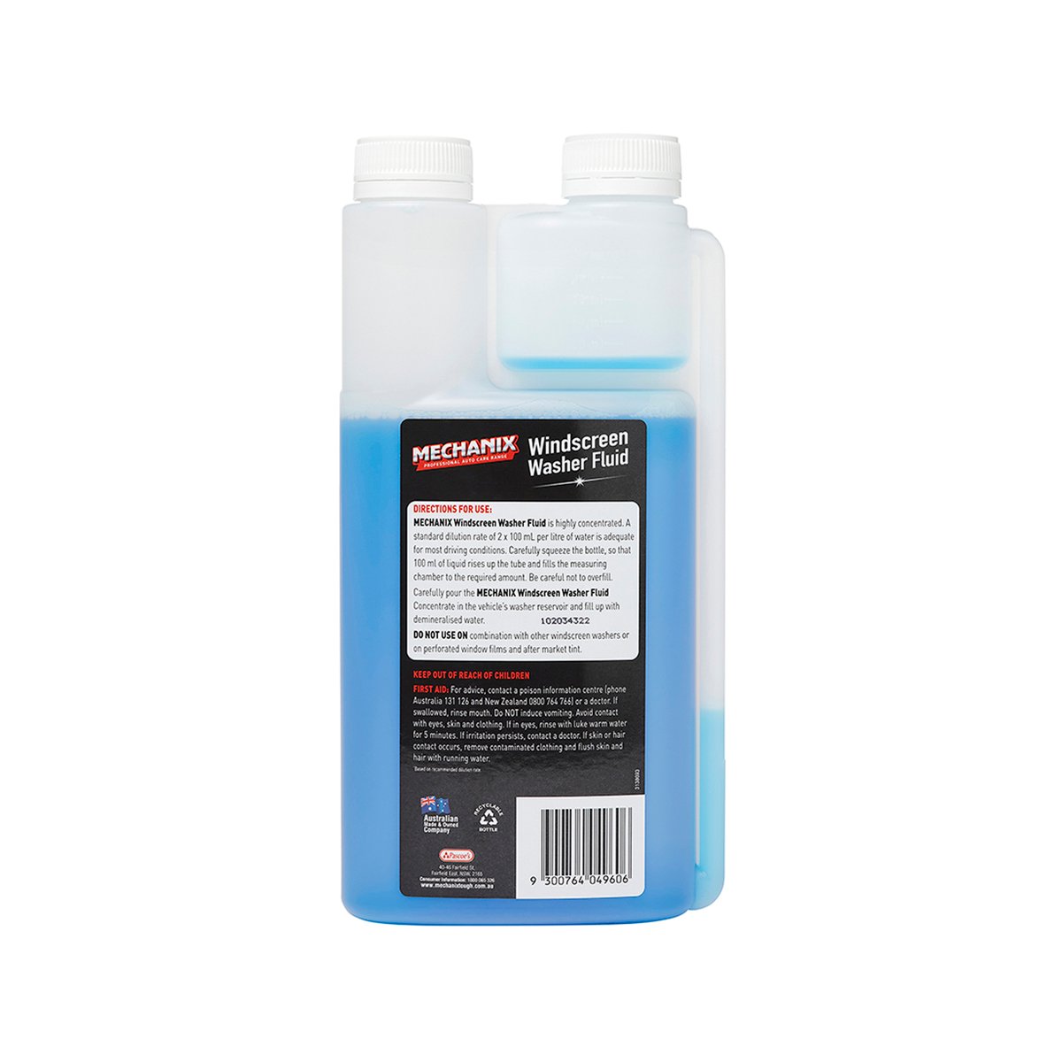 Mechanix Windscreen Wash Concentrate, 1L
