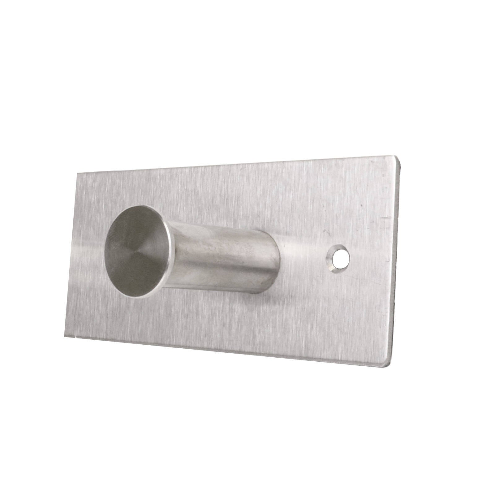 Adoored 3 Stud Satin Chrome Deco Hook Rack 260mm Steel