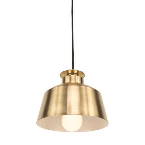 Brilliant Pendant Light - 20cm - Satin Brass - Plug-in - SuperSaverAU - view 1