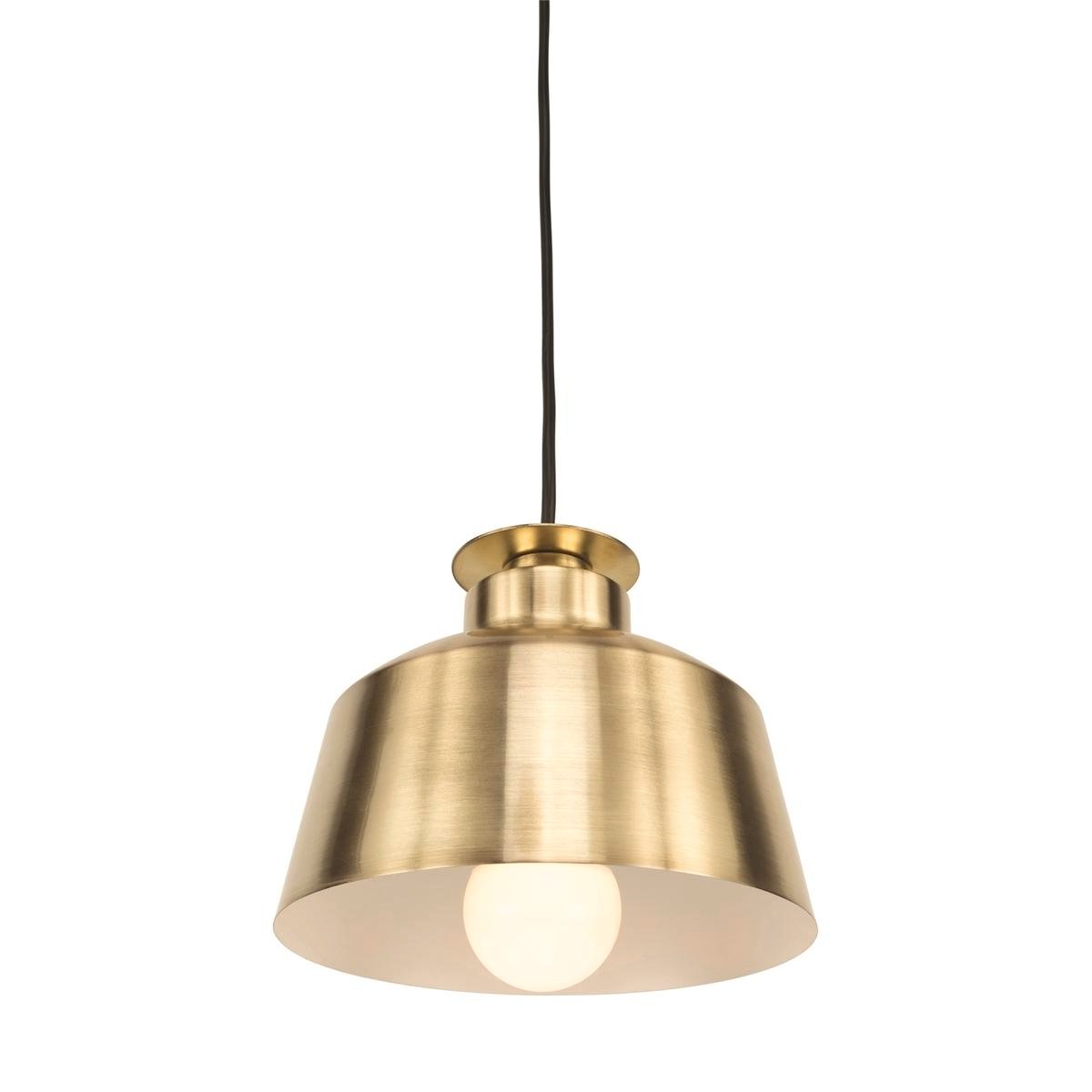 Brilliant Edie 20cm Satin Brass Plug-In Pendant Light 21407/12