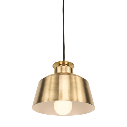 Brilliant Edie 20cm Satin Brass Plug-In Pendant Light 21407/12