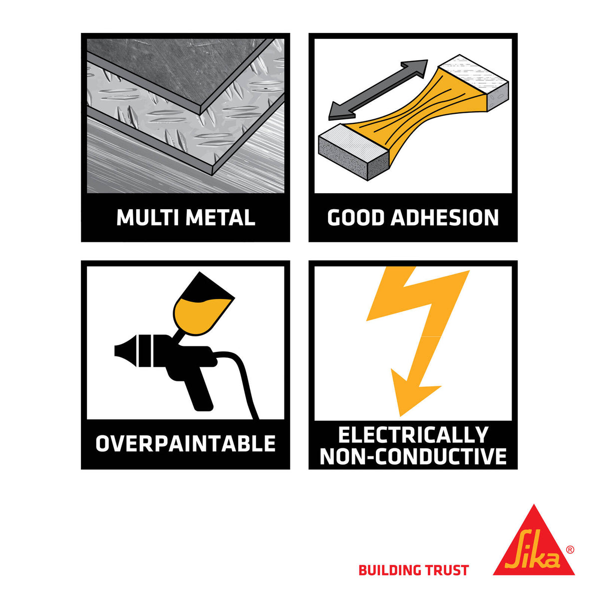Sika Sikaflex-252 Polyurethane Adhesive White 300ml