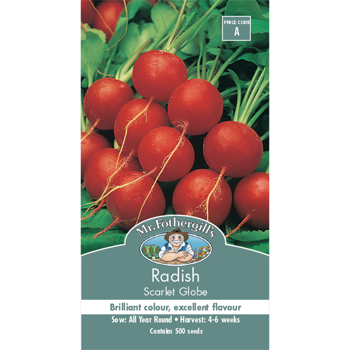 Mr Fothergill's Scarlet Globe Radish Vegetable Seeds