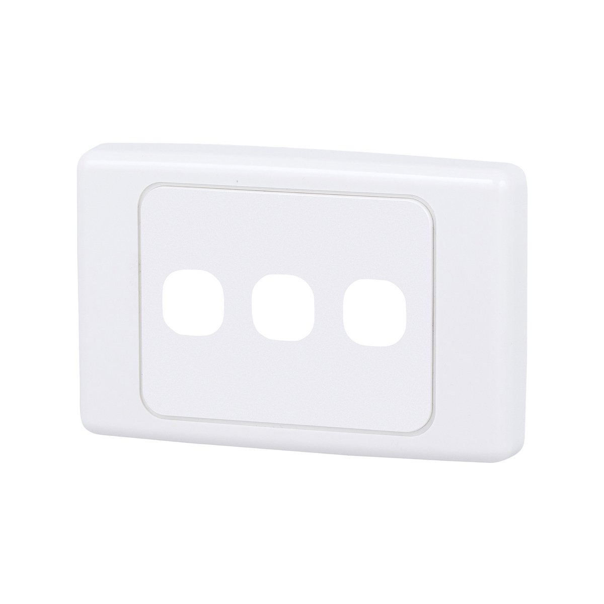 DETA 75mm 3 Aperture Grid Plate White Plastic Indoor 6003B