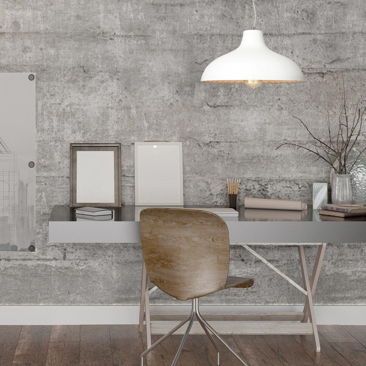 Home Design Bianco Pendant Light - Industrial Plaster - 350mm - Elegant - SuperSaverAU - view 2