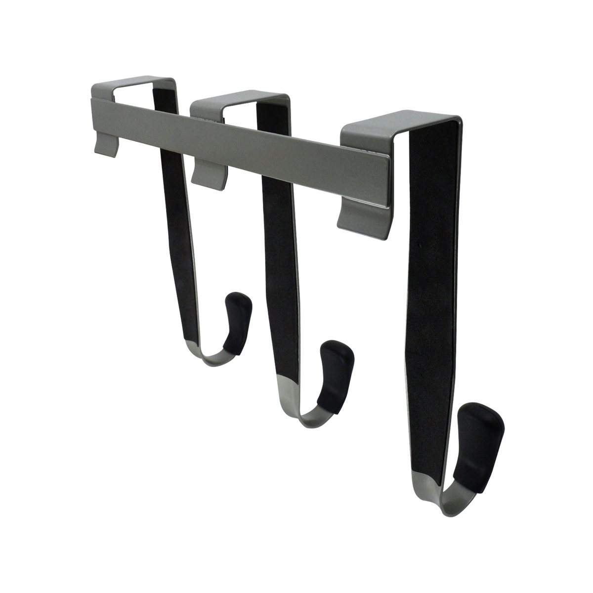 Adoored 3 Hooks Over the Door Hook Rack - 230mm x 210mm x 95mm - Satin Chrome - SuperSaverAU - view 2