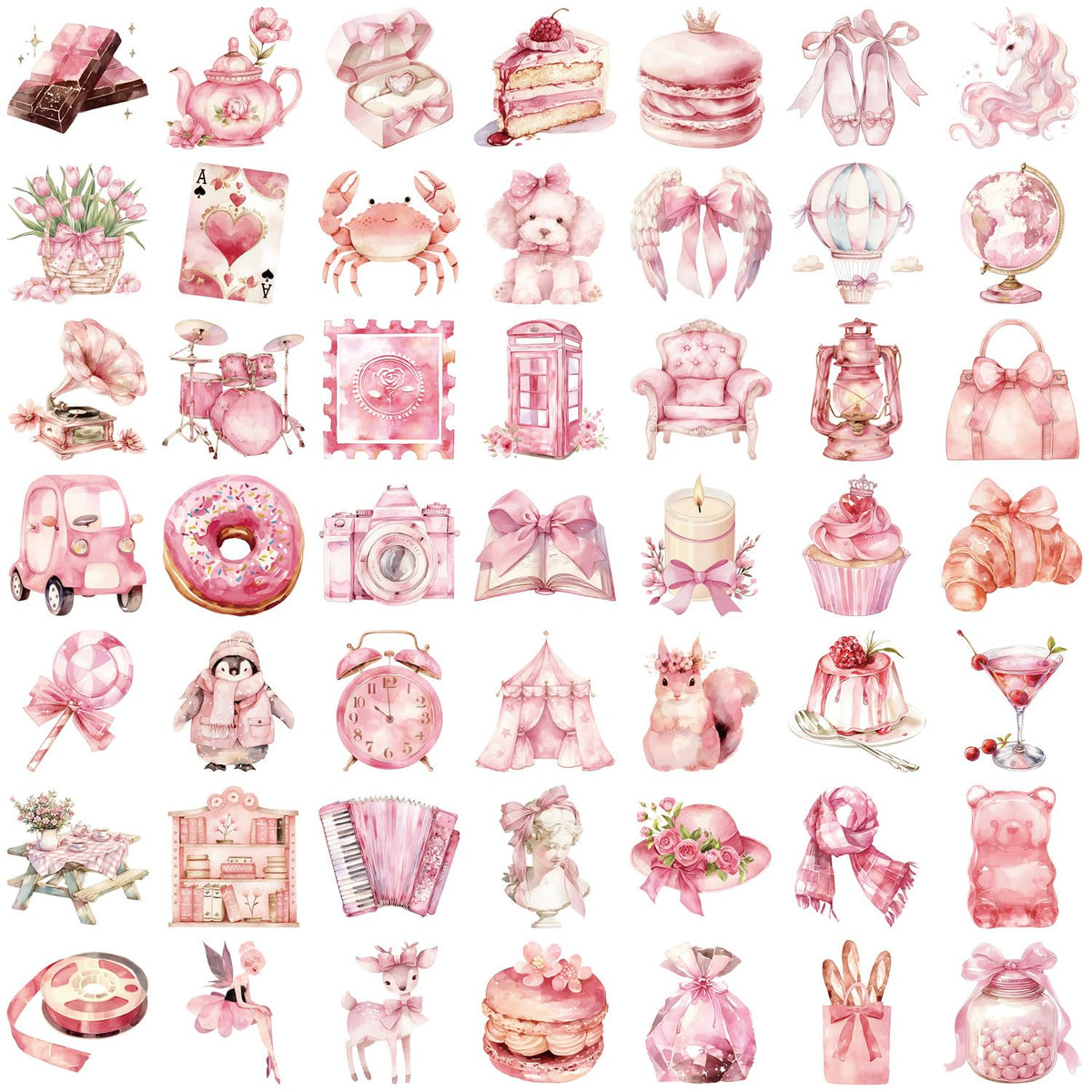 Waterproof Vinyl Sticker Pack - 200 Assorted Designs