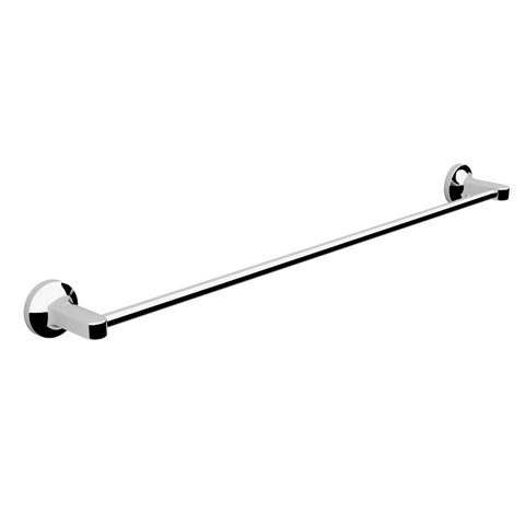 Caroma Sahara 800mm Single Towel Rail, Solid Brass Chrome