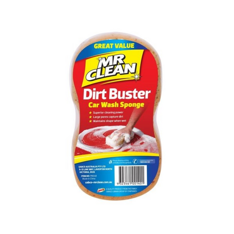 Mr Clean Dirt Buster Car Wash Sponge, Polyurethane, 210 x 110 x 55mm