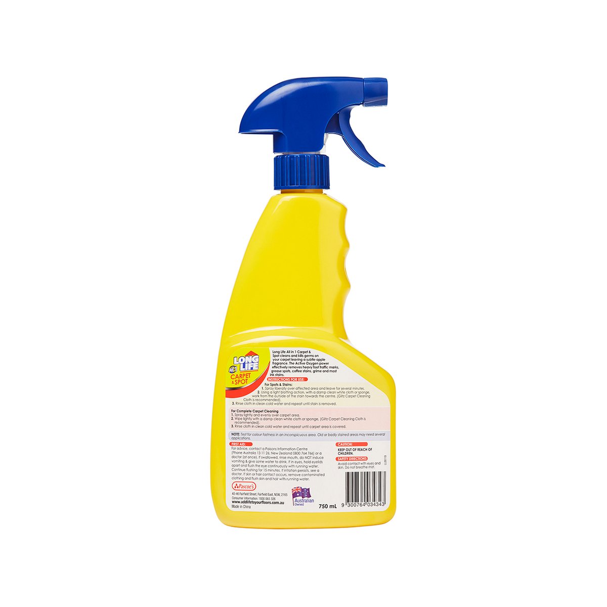 Long Life All In 1 Carpet And Spot Cleaner 750ml