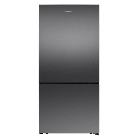 Hisense 503L EcoVision Bottom Mount Fridge - Dark Stainless Steel, 8 Star Energy, Counter Depth - HRBM503E
