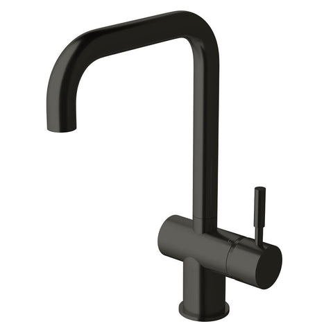 Sussex Taps Voda Square Neck Mixer Tap - Matt Black, 4 Star Water Rating - VSMQ-17