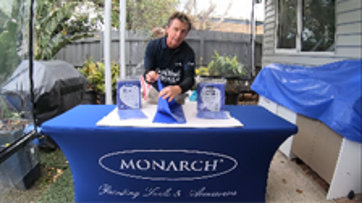 Monarch 2.6 x 3.6m Blue Plastic Drop Sheet 4mm Thick Leak-Proof