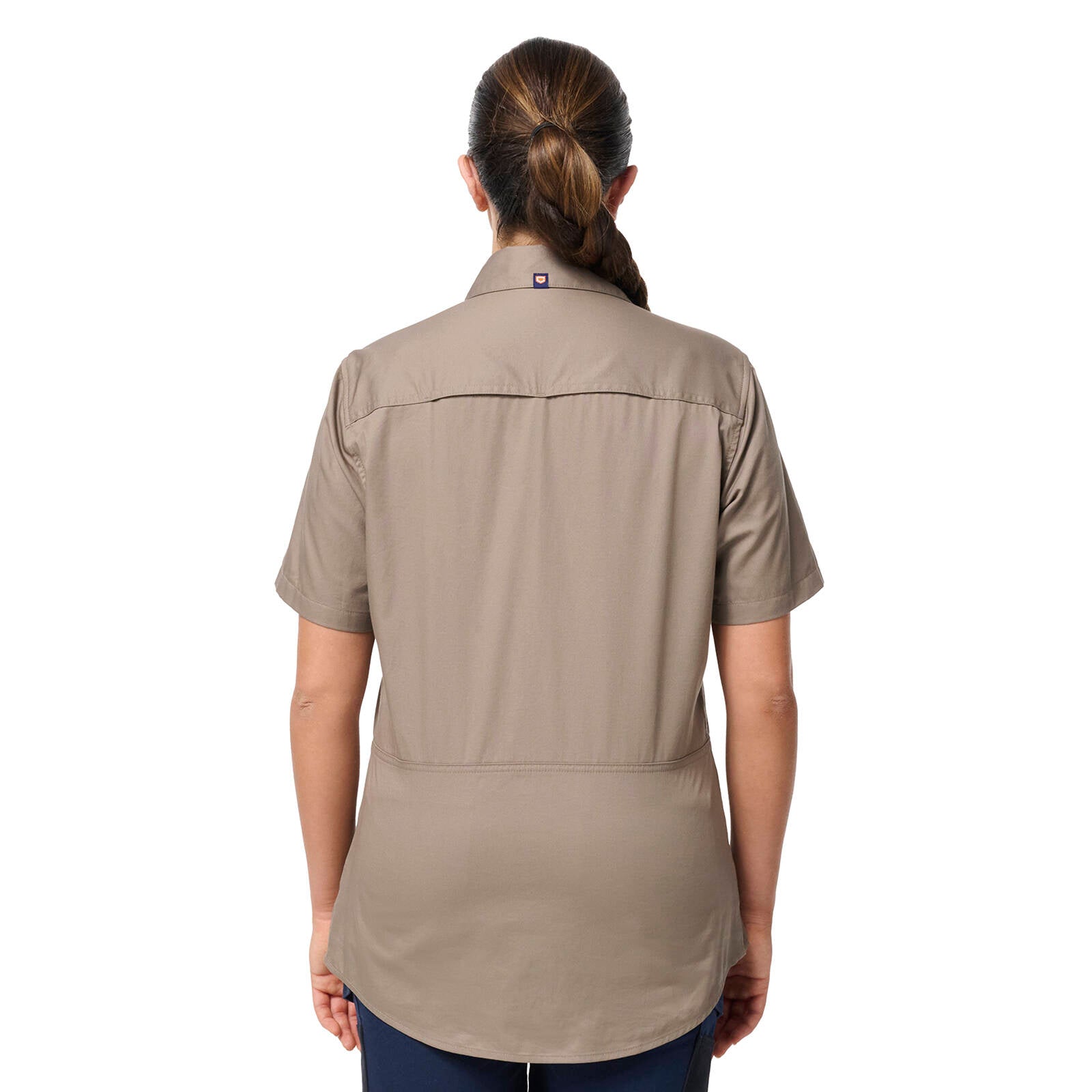 Citeco Women's Short Sleeve Shirt Khaki Size 18 - 100% Cotton