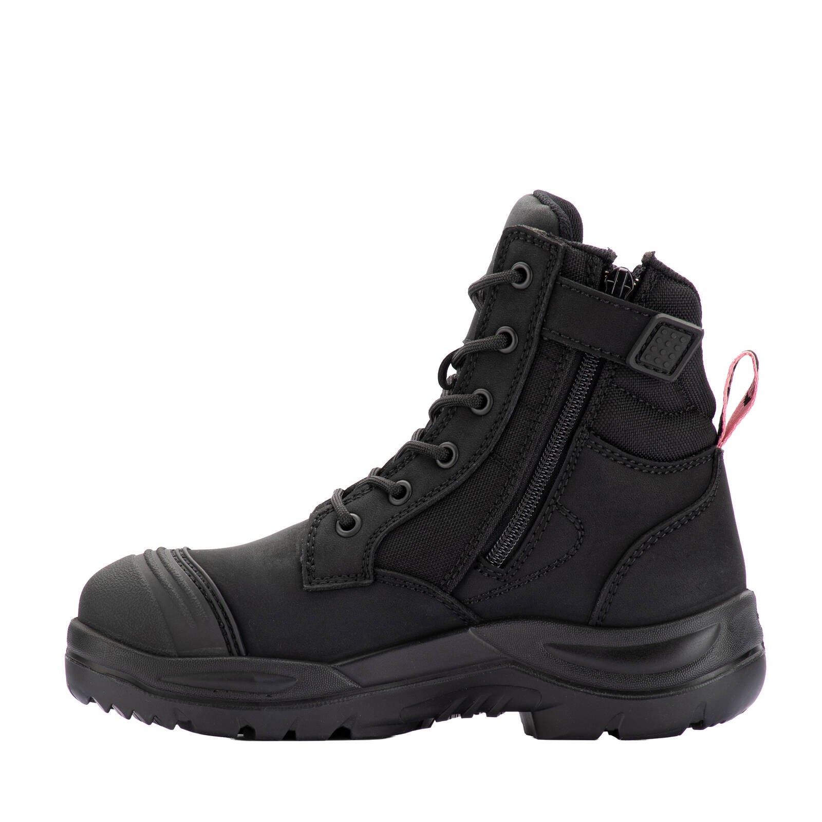 Bata Industrials Women's Luna Zip Side Safety Boot Steel Cap Black US Size 6