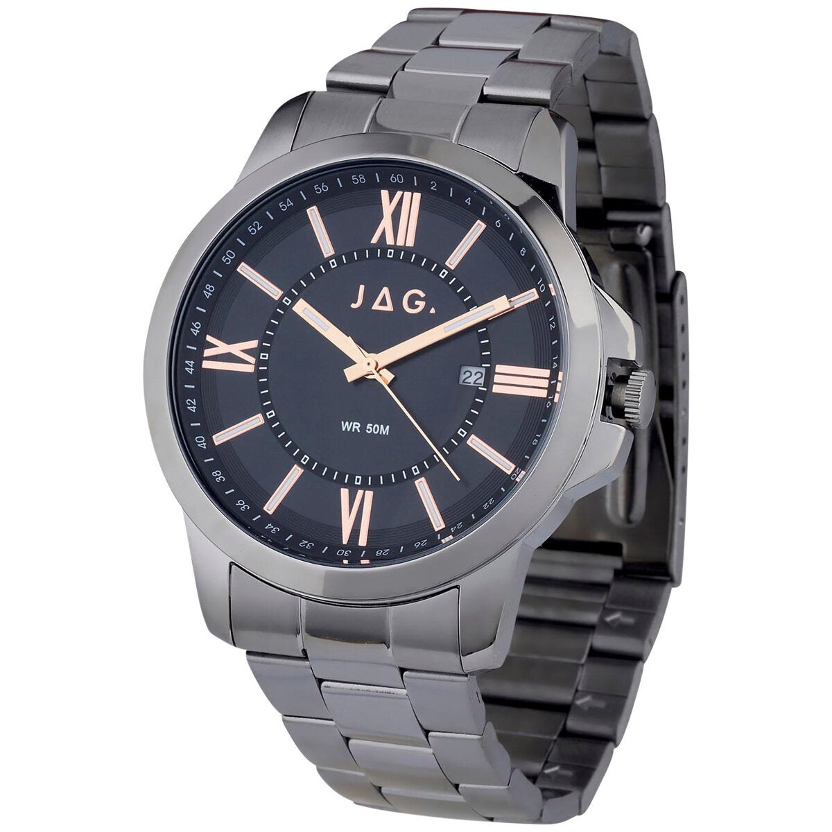 JAG Xavier Grey Stainless Steel Wrist Watch Men's Japanese Movement J2157A — image 2