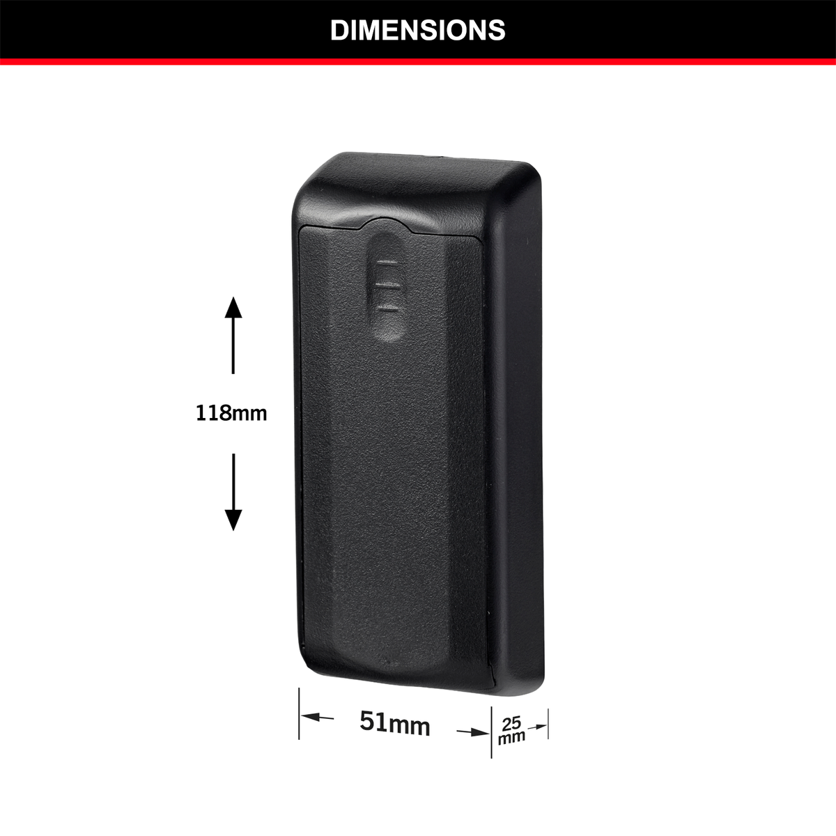 Master Lock 207DAU Magnetic Key Case, Hidden Spare Key Holder for Steel Surfaces