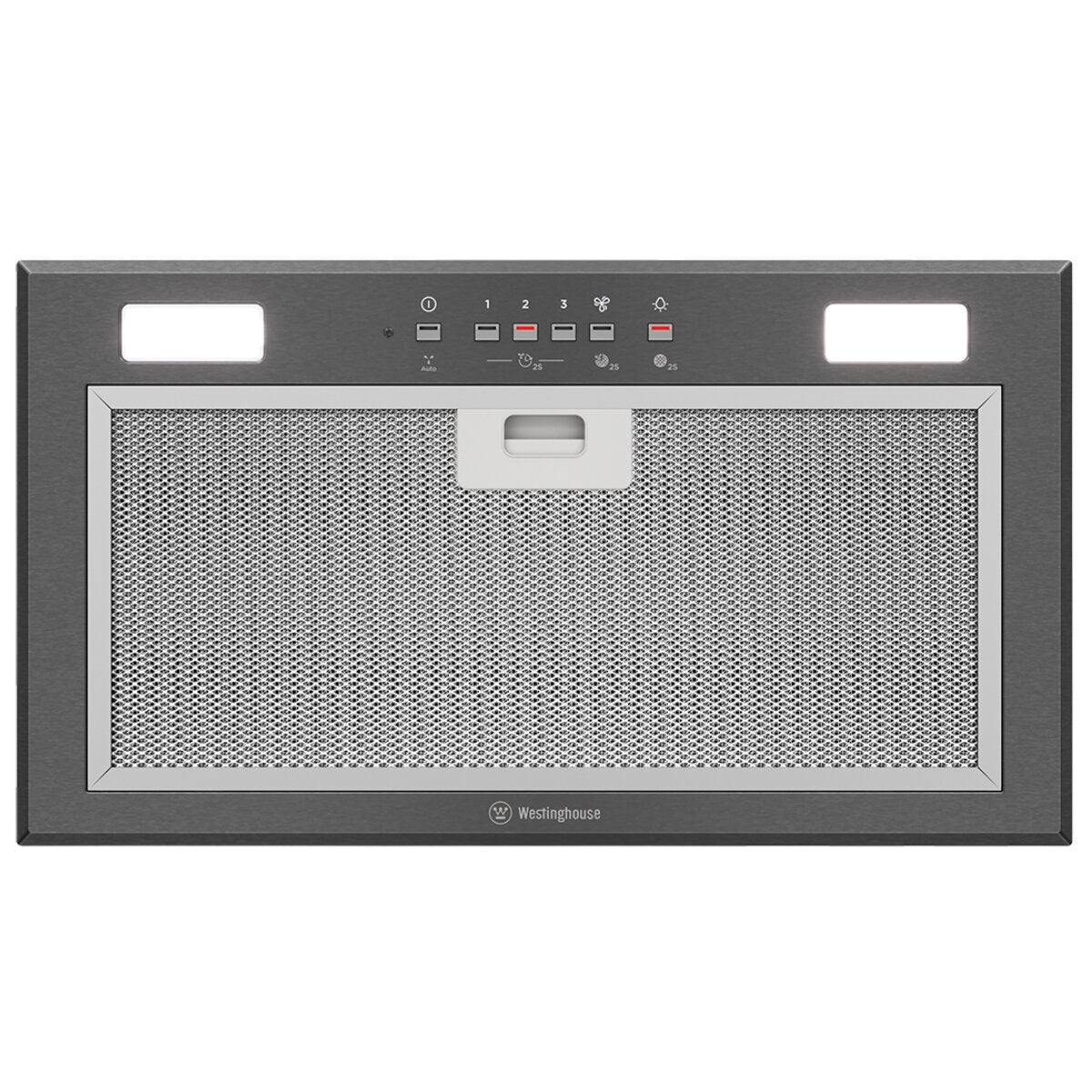 Westinghouse 52cm integrated undermount rangehood - dark stainless steel, Hob2Hood, LED lighting - WRI525BC