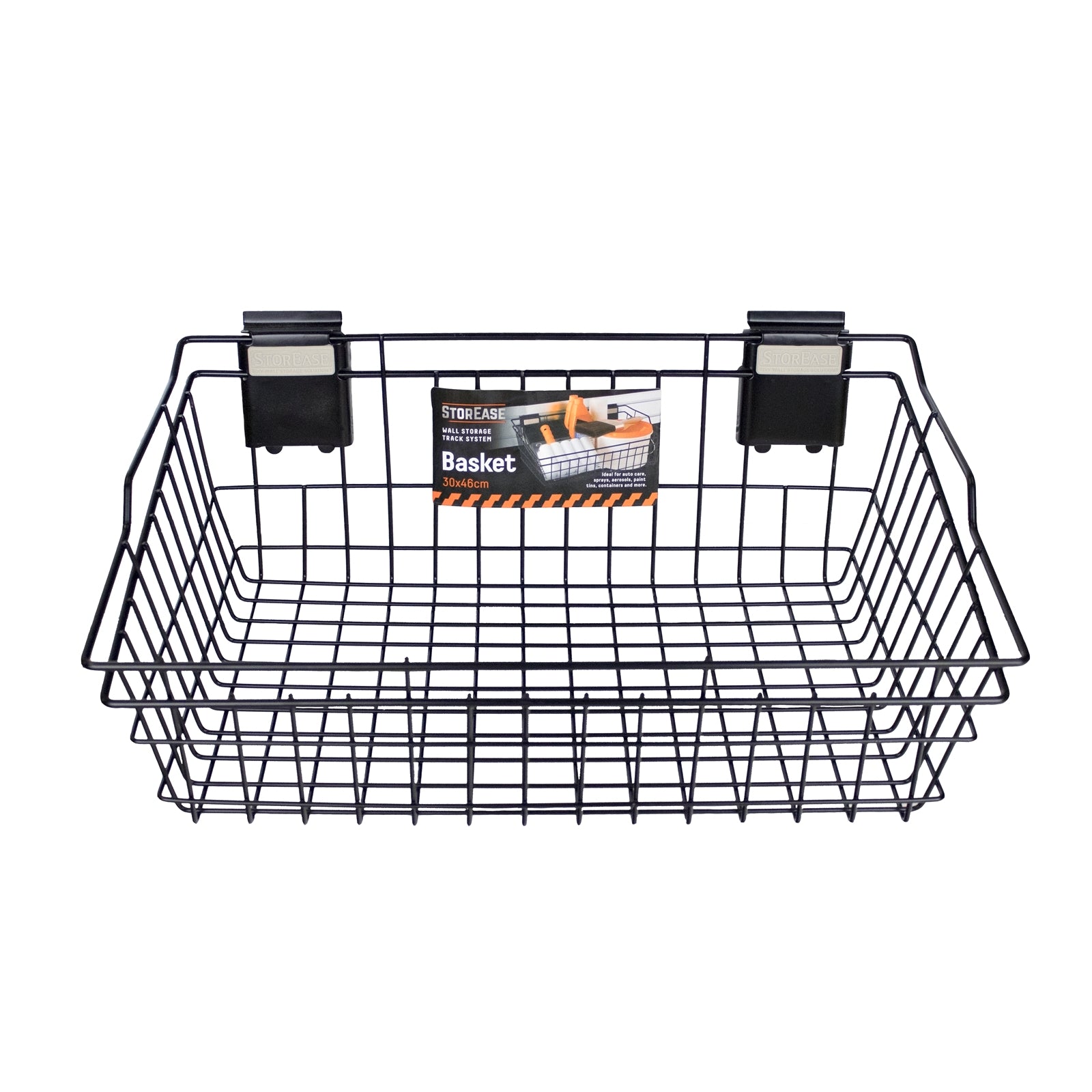 StorEase 30 x 46cm Powder-Coated Steel Garage Wall Storage Basket 15kg