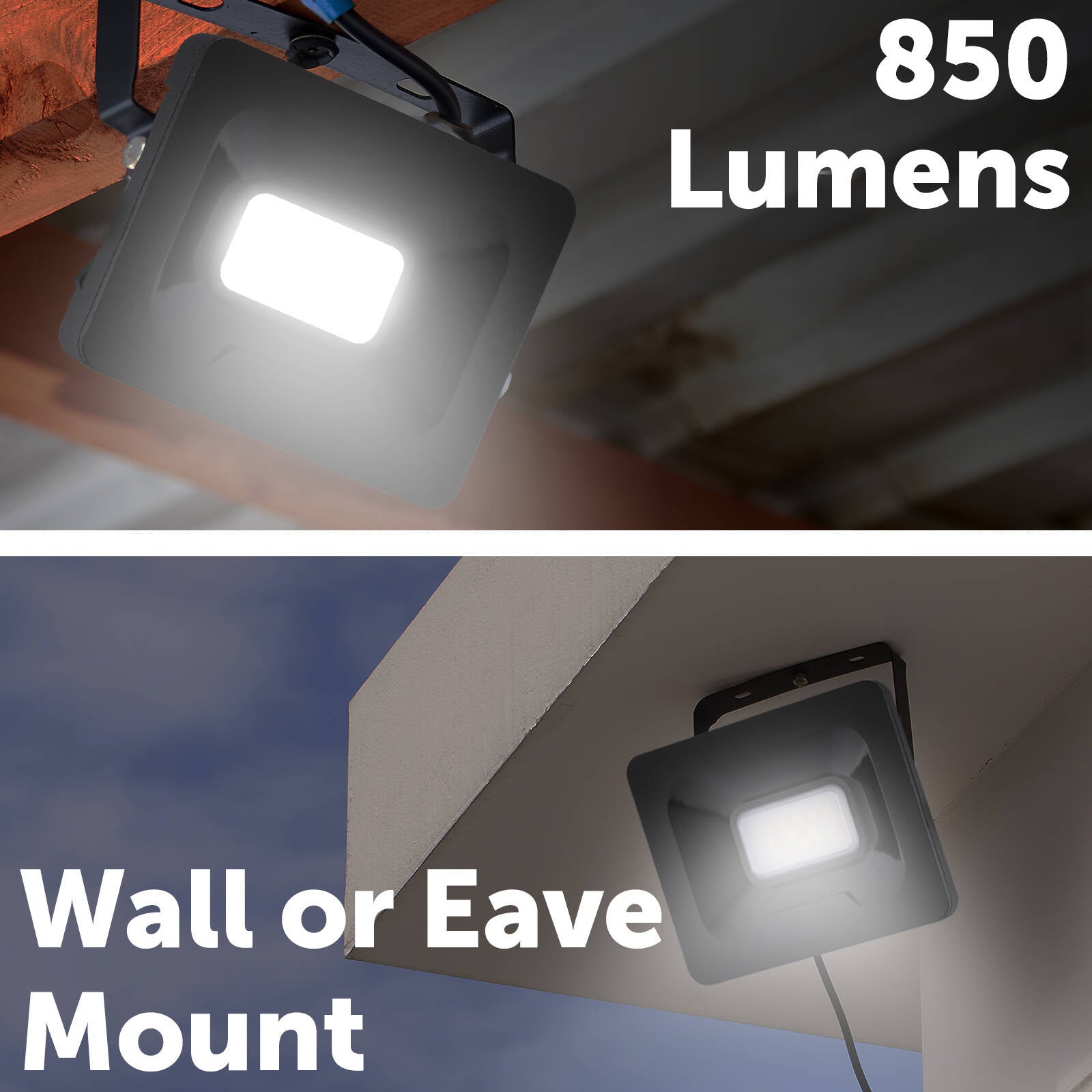 Arlec 10W 240V LED DIY Security Floodlight Aluminium Outdoor FL351