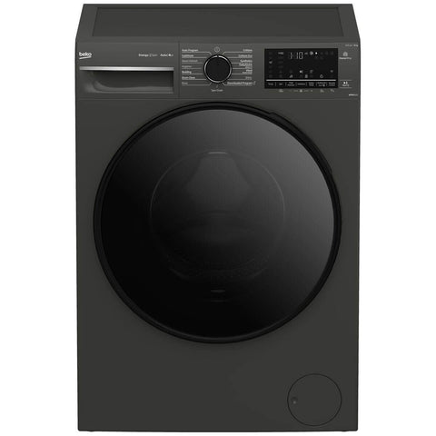 Beko 10kg Front Load Washing Machine - Graphite, AutoDose, SteamCure, ColdWash, HomeWhiz - BFLB103ADG