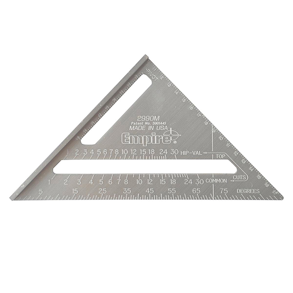 Empire 180mm Aluminium Rafter Square, Heavy Duty Magnum, Metric Marking Tool