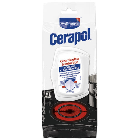 Hillmark Cerapol Cleaning Wipes 20 Pack - Ceramic Glass - Non-Scratch - Streak-Free - SuperSaverAU - view 1