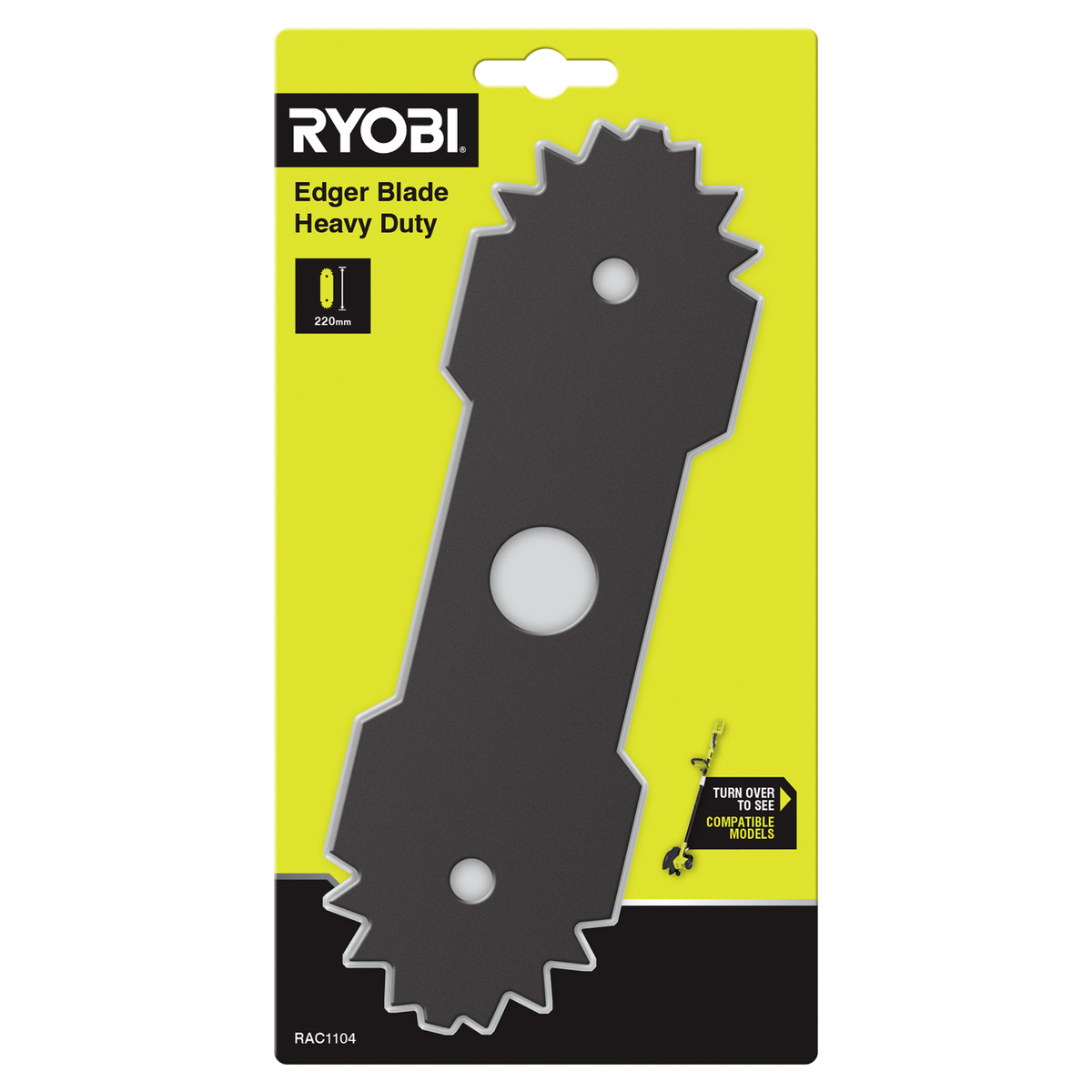 Ryobi Heavy Duty Edger Blade for 18V and 36V Edgers, Steel RAC1104