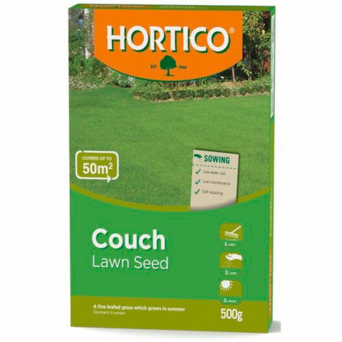 Hortico Couch Lawn Seed 500g Low Water Use Self-Repairing Grass - SuperSaverAU - view 1
