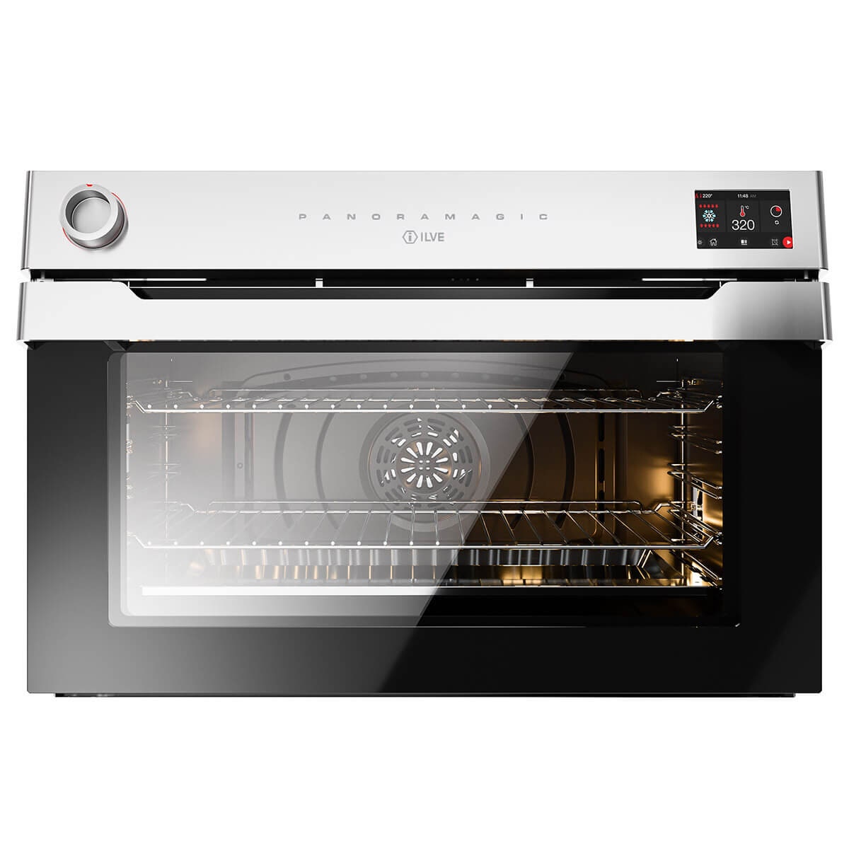 ILVE 90cm Panoramagic Series built-in oven - 110L, 15 functions, stainless steel, rotisserie - OV91PMT3SS