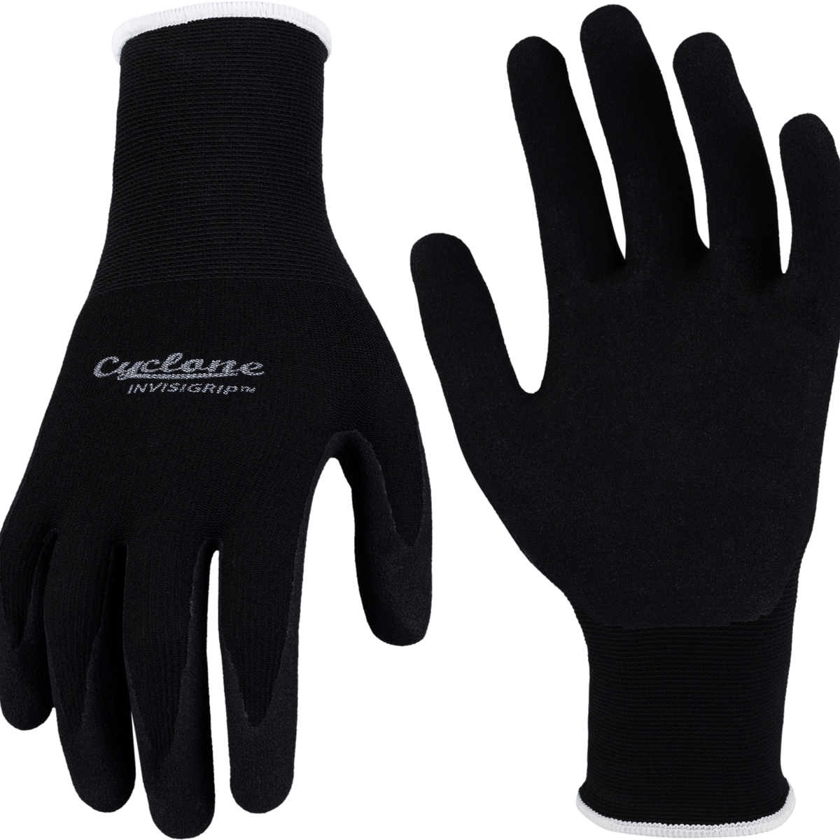 Cyclone Invisigrip Tough Gardening Gloves Medium, Nylon, Water Resistant