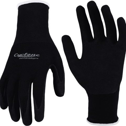 Cyclone Invisigrip Tough Gardening Gloves Medium, Nylon, Water Resistant
