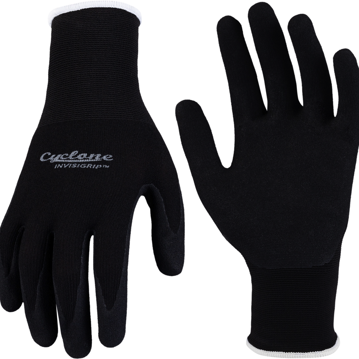 Cyclone Medium Invisigrip Tough Gardening Gloves - 15 Gauge Nylon - Durable - Water Resistant - Anti-Slip Grip - SuperSaverAU - view 1