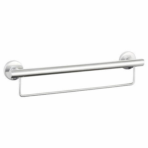 evekare 600mm Towel Rail with Grab Rail - 32mm Stainless Steel 110kg
