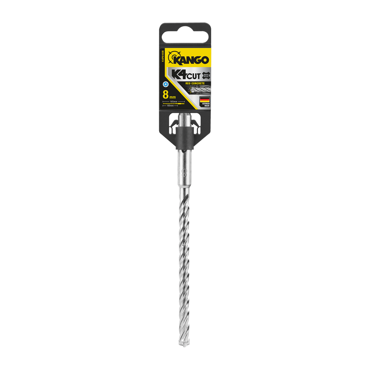 Kango 8mm x 165mm K4 SDS Plus Drill Bit for Concrete, Brick & Stone