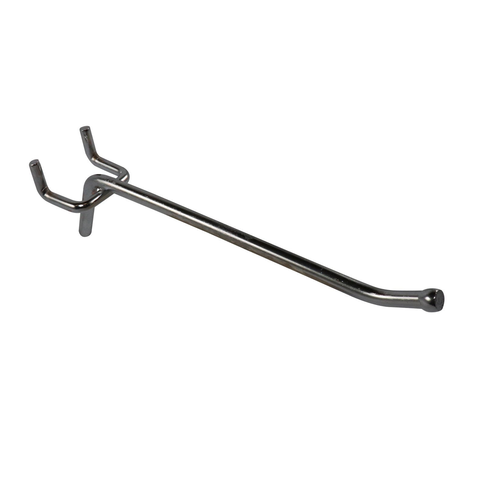 Everhang 100mm Silver Zinc Pegboard Hooks 6 Pack Garage Storage