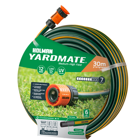 Holman 12mm x 30m Yardmate PVC Garden Hose