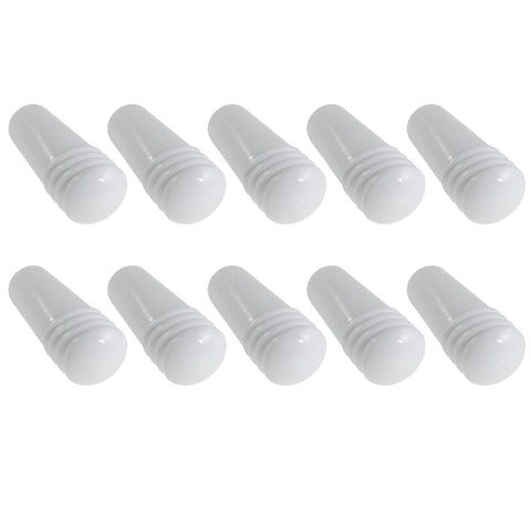 Adoored 100 x 75mm White Cushion Door Stop - Wall Mounted, 10 Pack