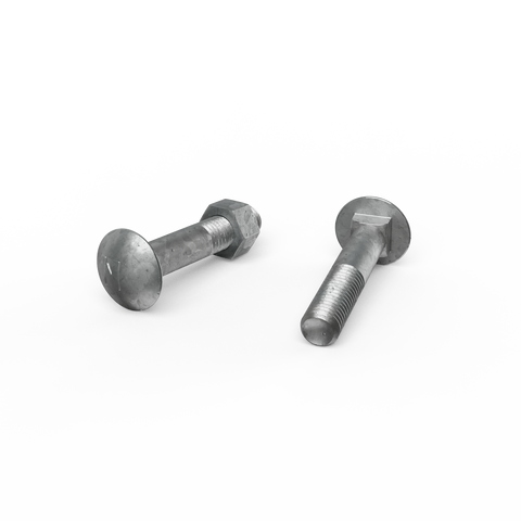 Zenith M12 x 65mm Hot Dip Galvanised Cup Head Bolts Nuts Each - SuperSaverAU - view 1
