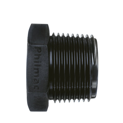 Philmac BSP Threaded Pipe Plug End 1" - Polypropylene PN16
