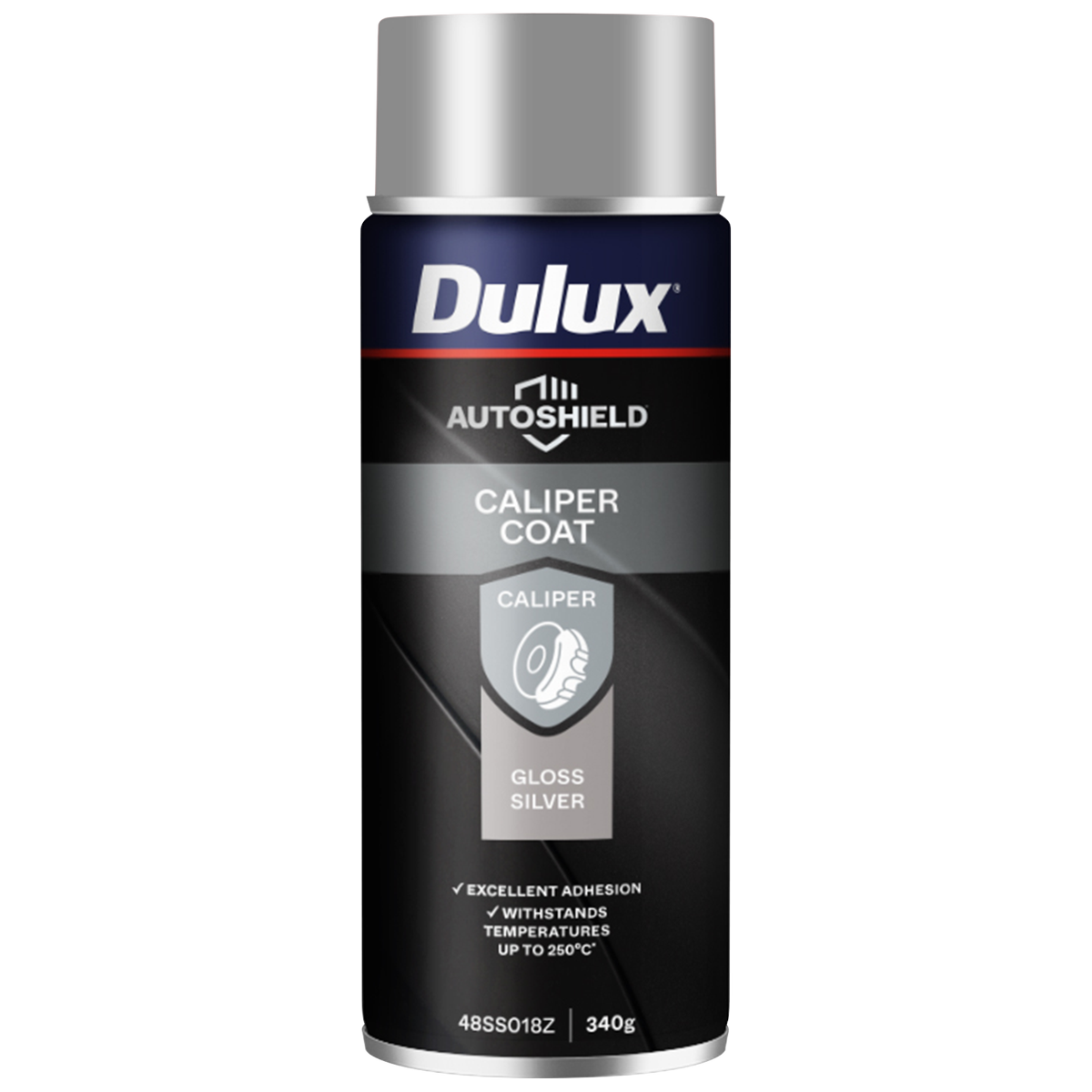 Dulux Autoshield Spray Paint 340g Silver Caliper - High Adhesion - 250°C Resistance - SuperSaverAU - view 1