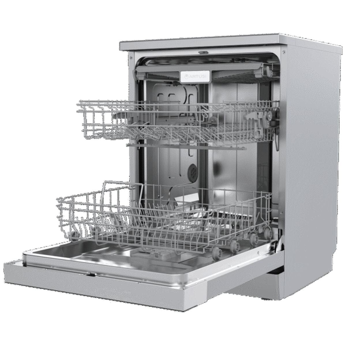 Artusi 60cm Freestanding Dishwasher 15 Place Settings - Stainless Steel, 8 Programs, Touch Controls - ADW5009X
