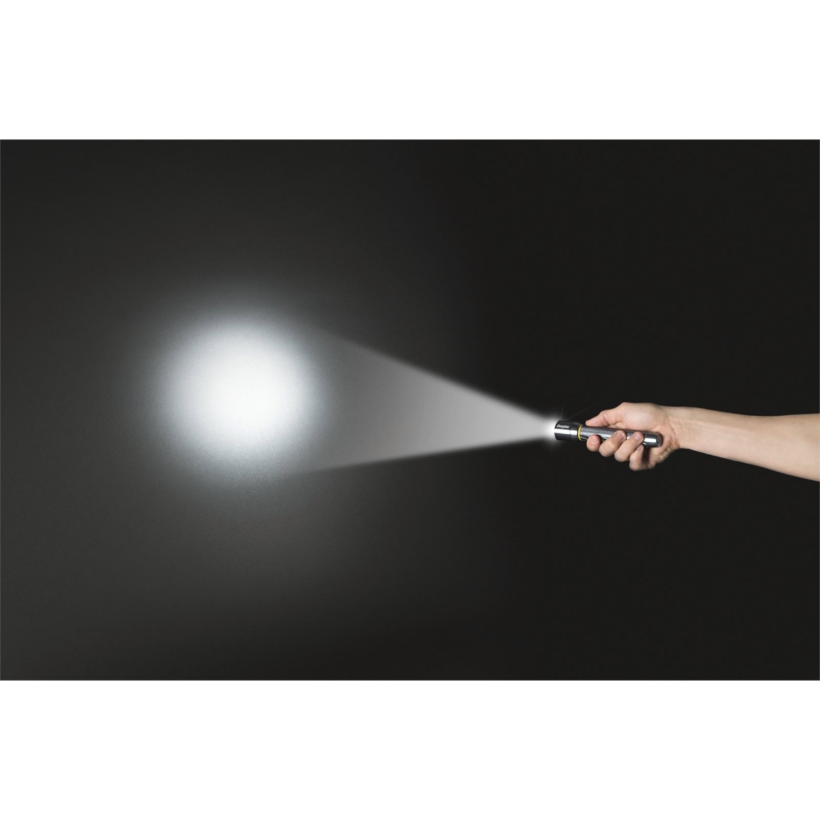 Energizer Vision HD 400 Lumen Metal LED Torch, Digital Focus & Strobe, Silver (PMHH21)