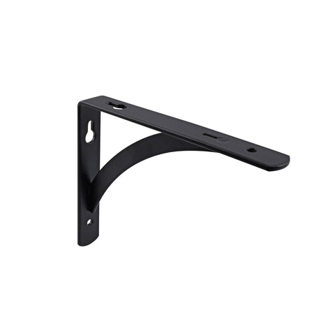 Carinya 150 x 120mm Black Arch Stayed Shelf Bracket Powder Coated 85kg
