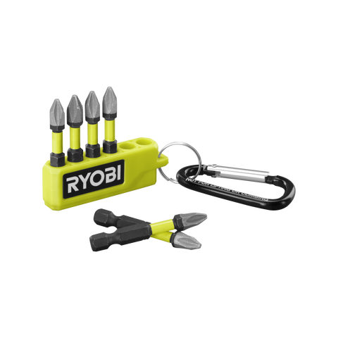 Ryobi PH2 Impact Diamond Driving Bit Set 50mm 6 Piece with Holder