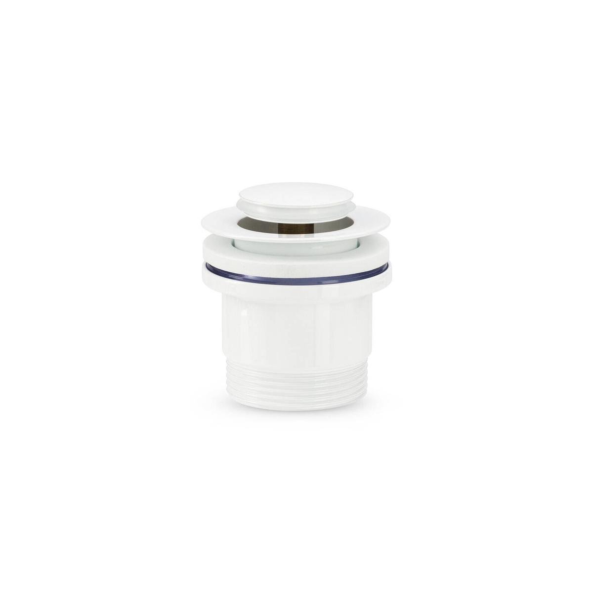 Brasshards Universal Pop Up Basin Waste 40mm White Brass with Overflow