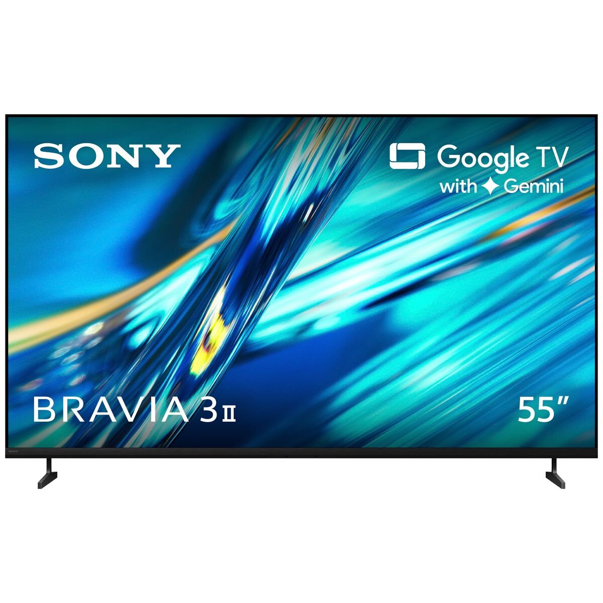 Sony 55 Inch Bravia 3 II 4K Google TV with Gemini - XR Processor, 120Hz, Dolby Atmos - K55XR30M2