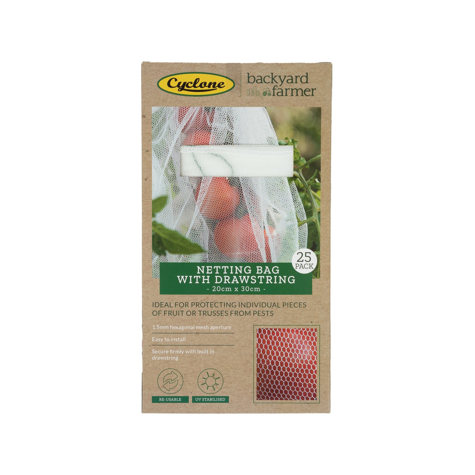 Backyard Farmer 20 x 30cm Netting Bag - 25 Pack