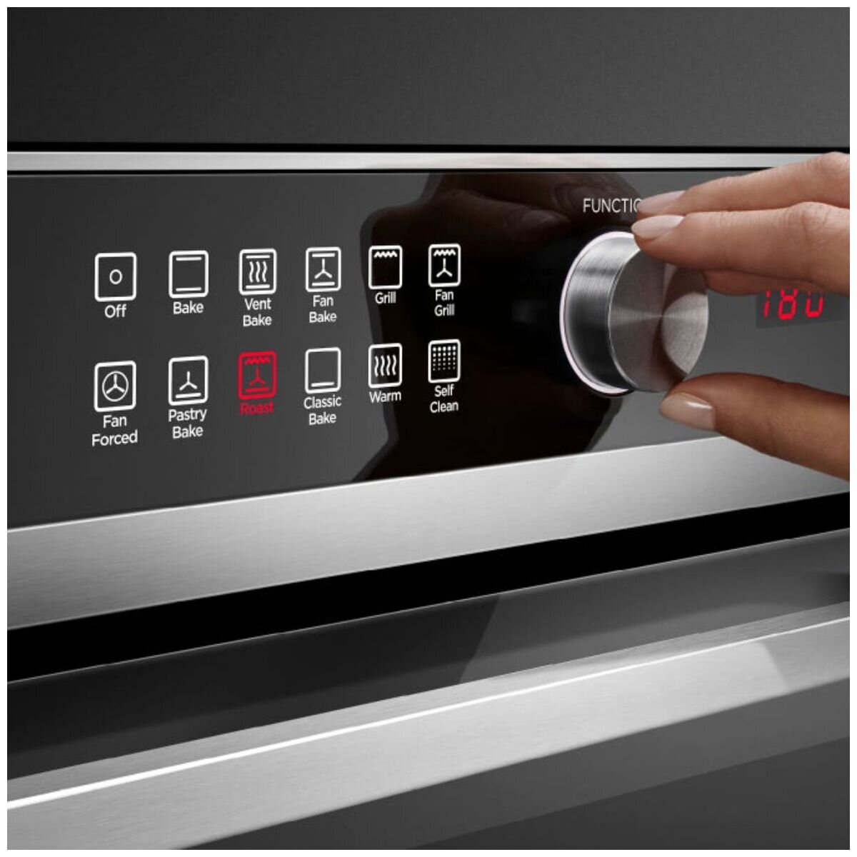 Fisher & Paykel 60cm Pyrolytic Built-In Oven - 85L Stainless Steel - AeroTech and ActiveVent - OB60SD10PX1