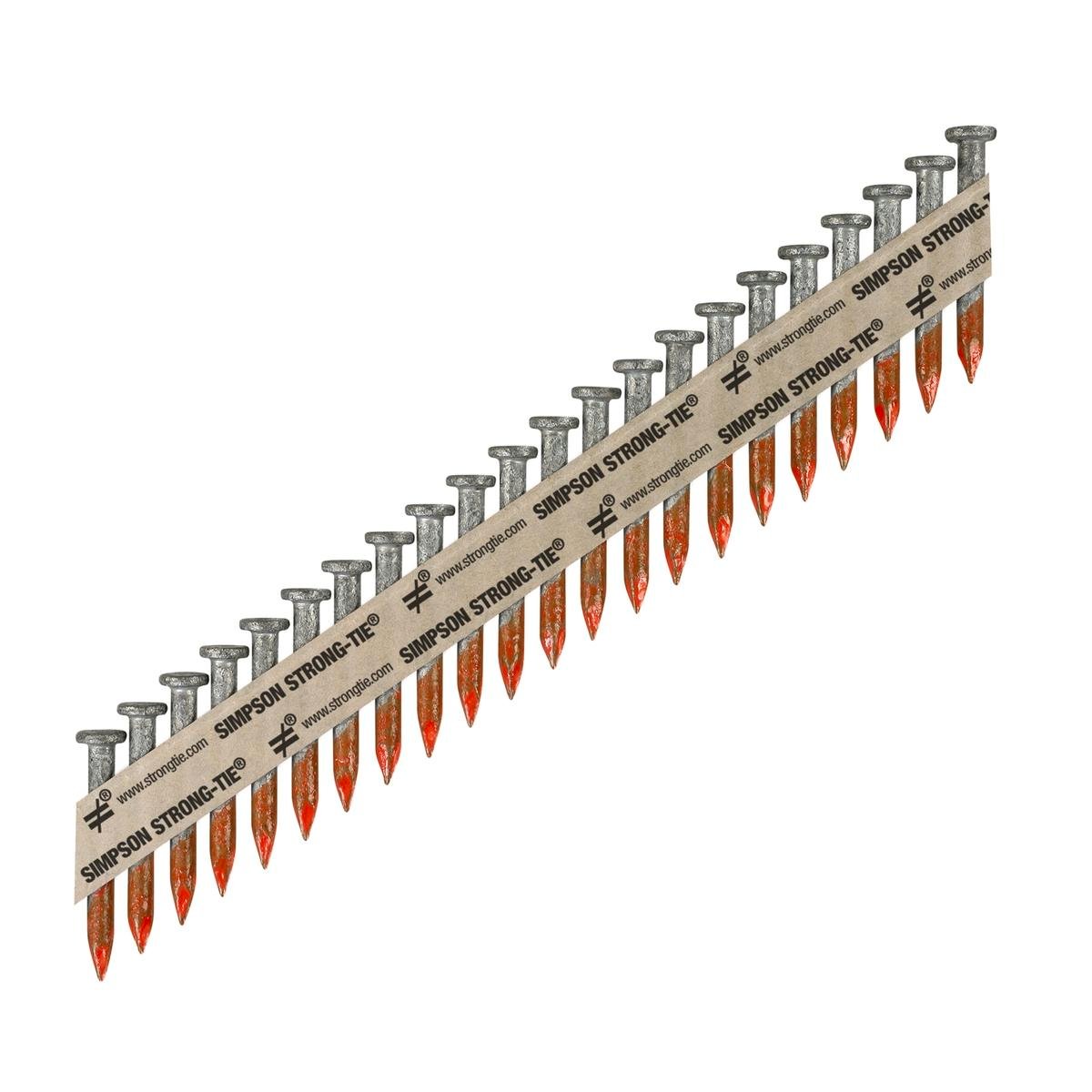 Simpson Strong-Tie 3.32 x 38mm Hot-Dip Galvanised Smooth Shank Collated Connector Nail 500 Pack